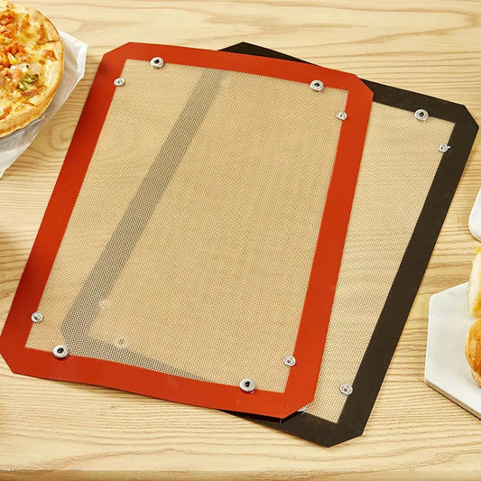 Portable Oven Baking Mat Button Silicone Baking Mat Heat-Resistant