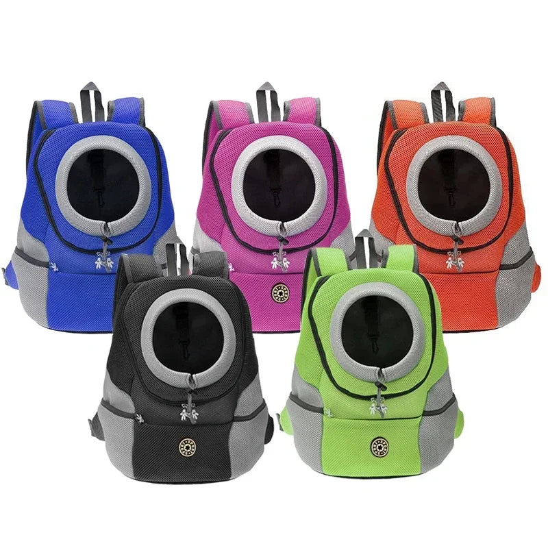 Dog Carrier Backpack - Double Shoulder Portable Pet Travel Bag, Breathable Legs-Out Design - Deribla Store