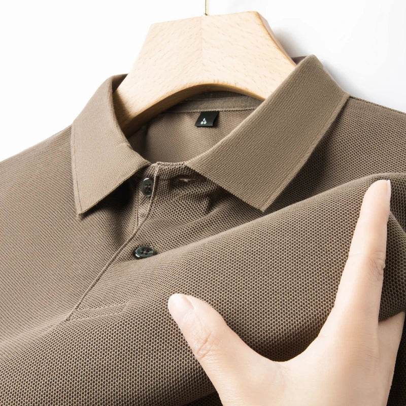 Men's 100% Cotton Polo Shirt Summer Fashion Casual Short