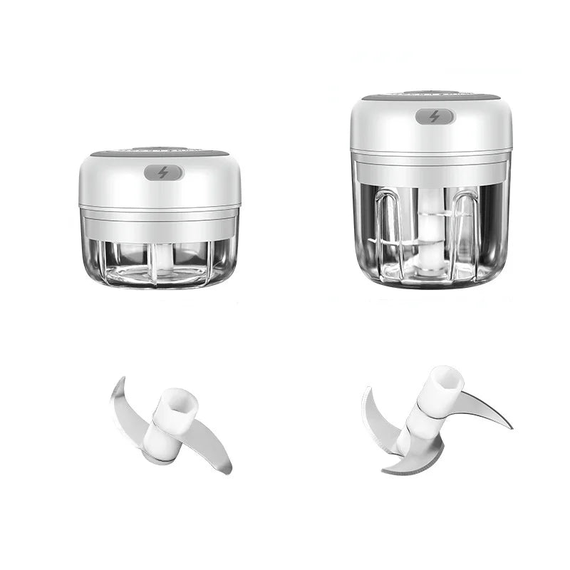 Mini Electric Food Chopper 100ml USB Rechargeable - Garlic - Deribla Store