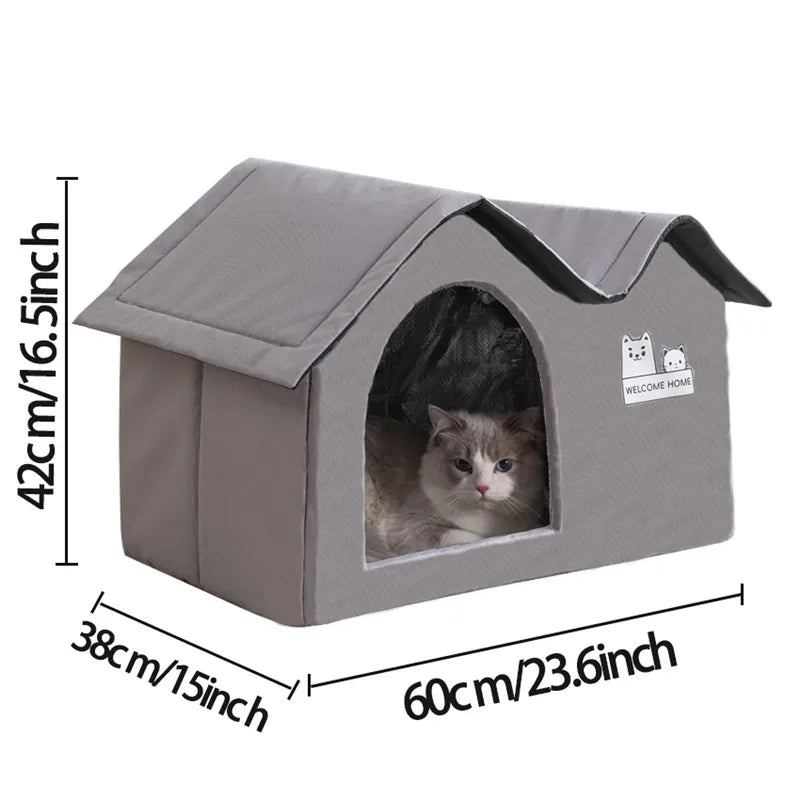 Cat Cooling House - Removable Ice Mat Bed for Summer Air Conditioning - Deribla Store