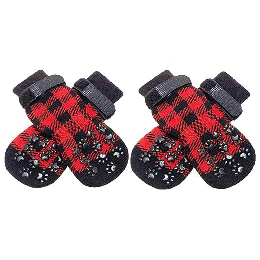 Dog Socks Anti-Slip - Soft Knitted Paw Protector for Indoor Wear - Deribla Store