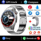 2025 New NFC Smart Watch Men HD AMOLED Screen GPS