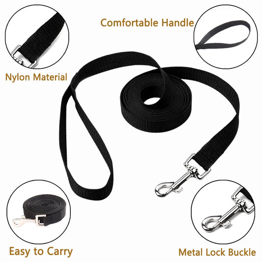 Long Nylon Dog Training Leash 10m/15m/20m - Heavy Duty - Deribla Store
