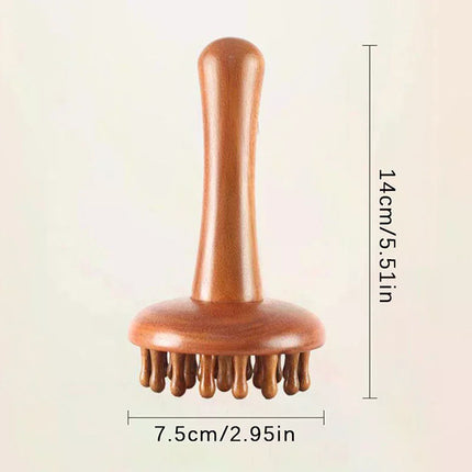 Wooden Mushroom Massager - Gua Sha & Lymphatic Drainage Tool