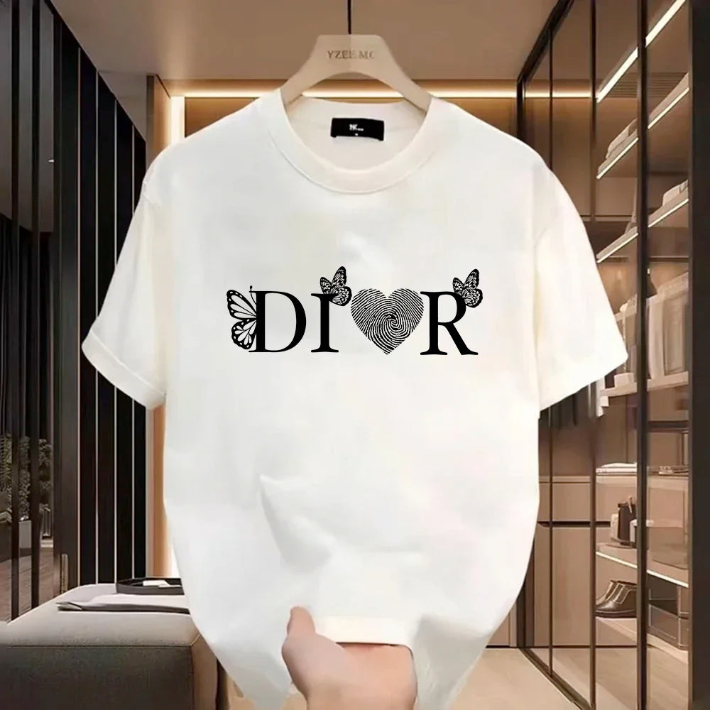 T-shirt décontracté pour femme, style Harajuku Y2K, design de luxe