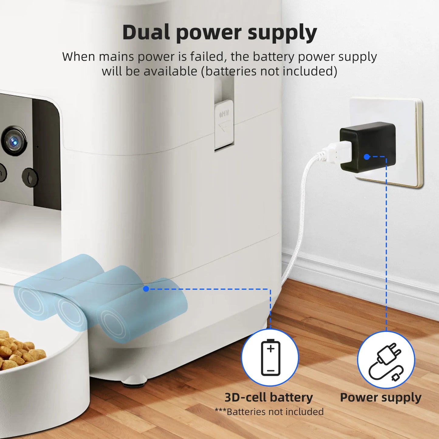 ZYfeeder 2L Smart Pet Feeder with WiFi Camera - Automatic Food Dispenser for Cats & Dogs - Deribla Store