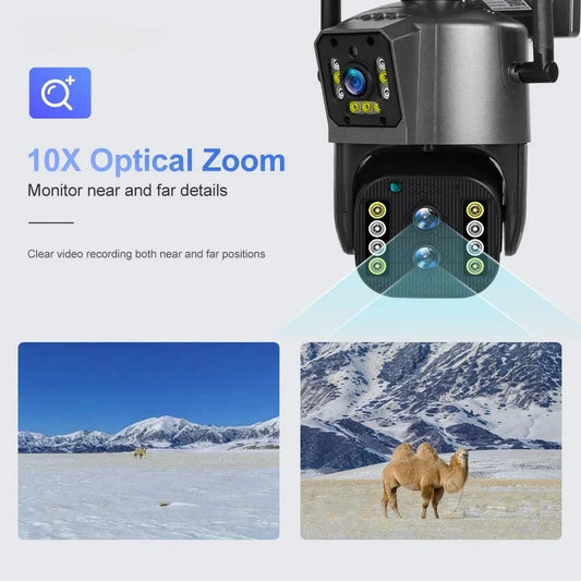 PTZ Camera 4K 8MP WiFi - 10X Optical Zoom Auto Tracking