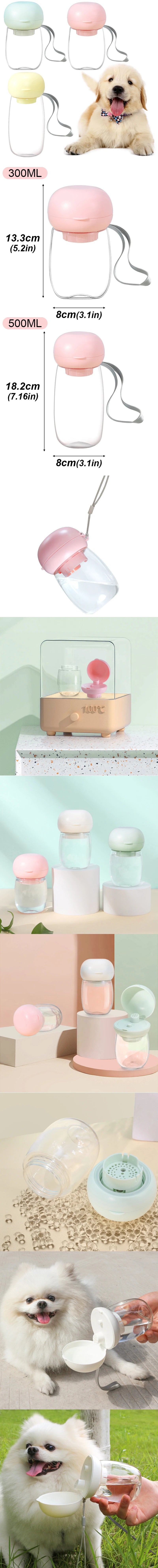 Portable Pet Water Bottle - 2-in-1 Travel Drinking Cup & Bowl for Dogs & Cats - Deribla Store