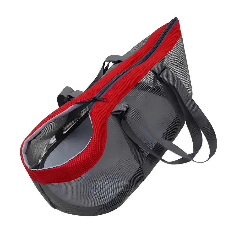 Breathable Mesh Pet Carrier Bag - Soft-Sided Sling Handbag for Small Dogs & Cats - Deribla Store