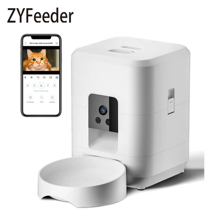 ZYfeeder 2L Smart Pet Feeder with WiFi Camera - Automatic Food Dispenser for Cats & Dogs - Deribla Store
