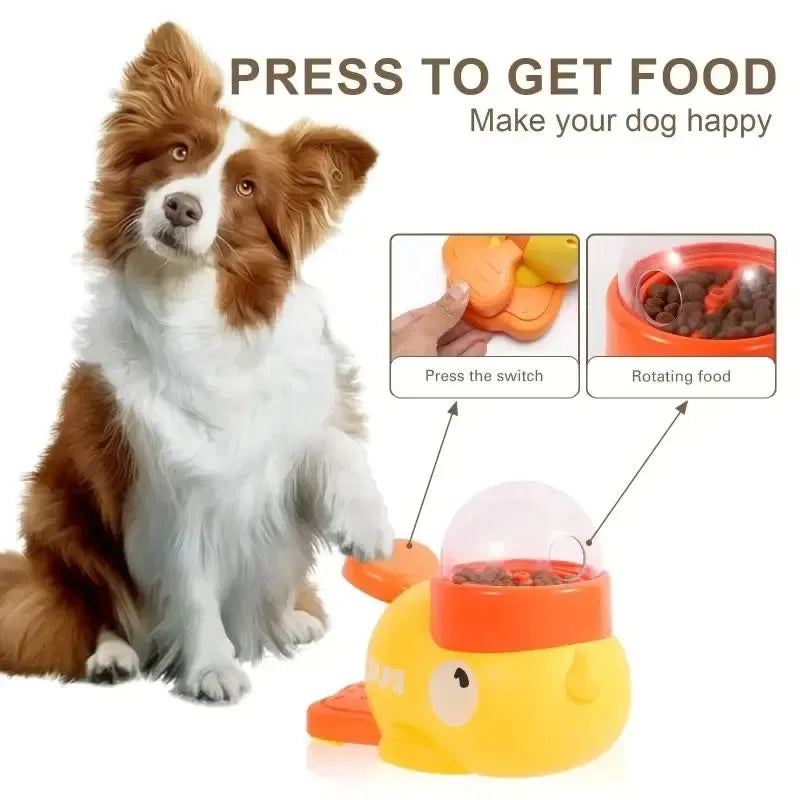 Interactive Dog Puzzle Toy - Duck Design Food Dispenser for Dogs & Cats - Deribla Store