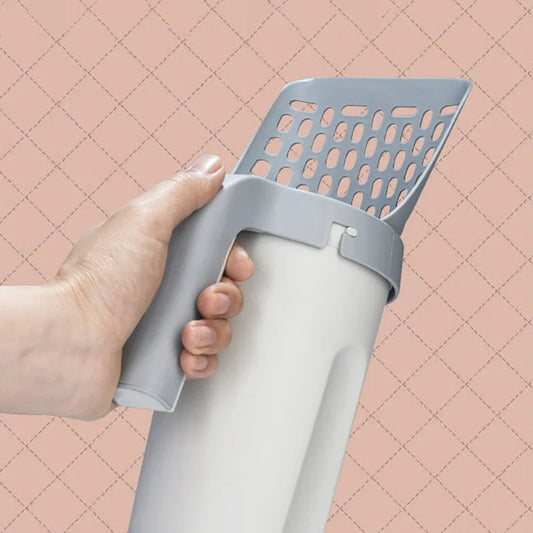 Cat Litter Scoop Shovel - Self-Cleaning Filter Toilet Garbage Picker with Waste Bags - Deribla Store
