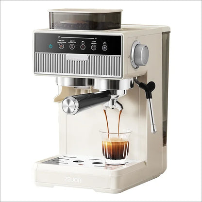 Espresso Machine Semi-Automatic Hot Cold - Grinding Coffee Maker - Deribla Store