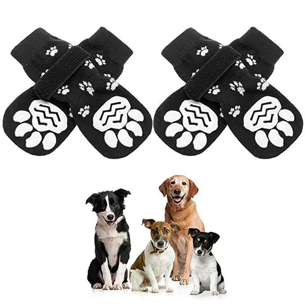 Dog Socks Anti-Slip - Soft Knitted Paw Protector for Indoor Wear - Deribla Store