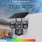 Triple Lens Camera Solar WiFi - 10X Zoom Auto Tracking V380