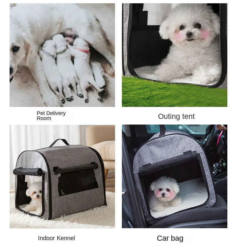Winter Warm Pet Tent - Foldable Dog House & Cat Carrier Bed - Deribla Store