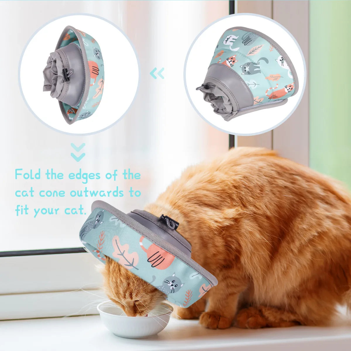 Pet Recovery Collar - Soft Elizabethan Cone for Cats & Dogs After Surgery - Deribla Store