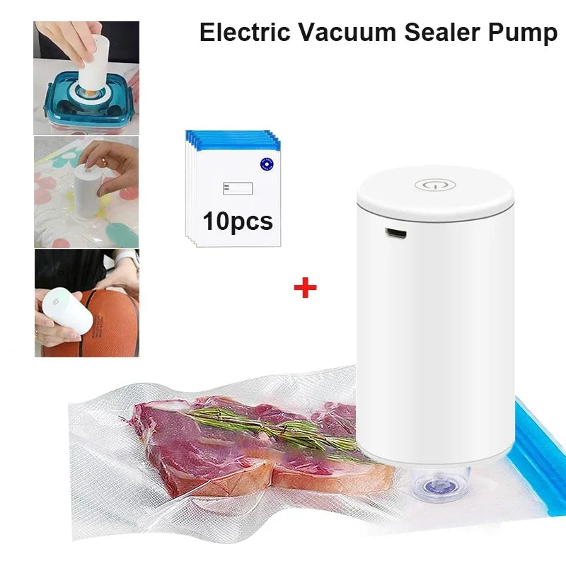 Cordless Electric Vacuum Pump USB - Portable Bag Sealer - Deribla Store