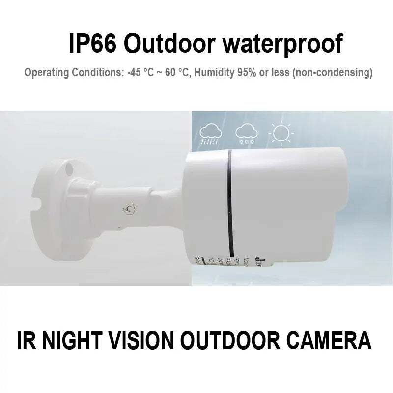 AHD Camera 1080P HD Outdoor - Waterproof Bullet Night Vision