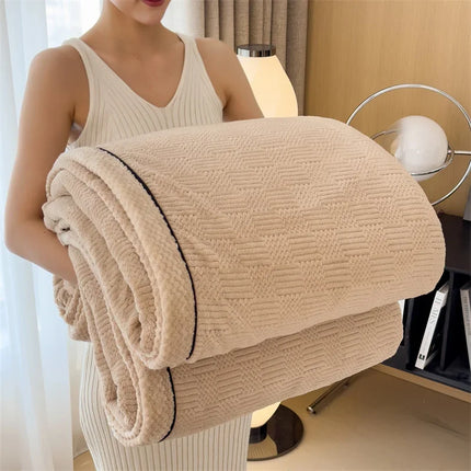 Velvet Blanket - Soft Warm Fleece Throw for Bed & Sofa