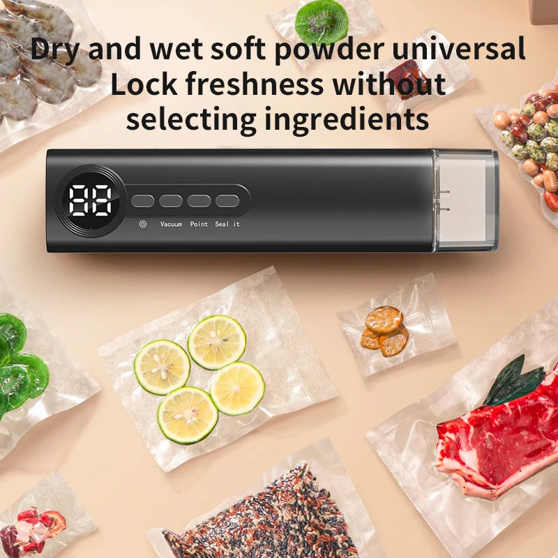 Cordless Vacuum Sealer Mini Rechargeable - Digital Display - Deribla Store