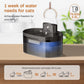 2.2L Wireless Pet Water Fountain - Rechargeable with Infrared Sensor & 3 Filters - Deribla Store