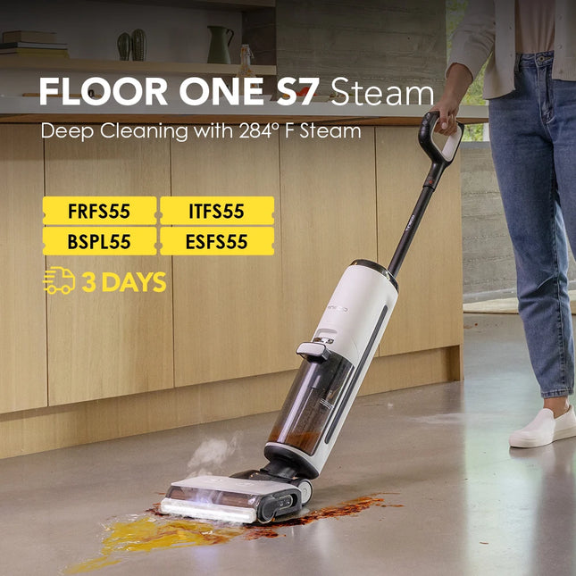 Cordless Wet Dry Vacuum - Tineco Floor ONE S7 Steam Mop
