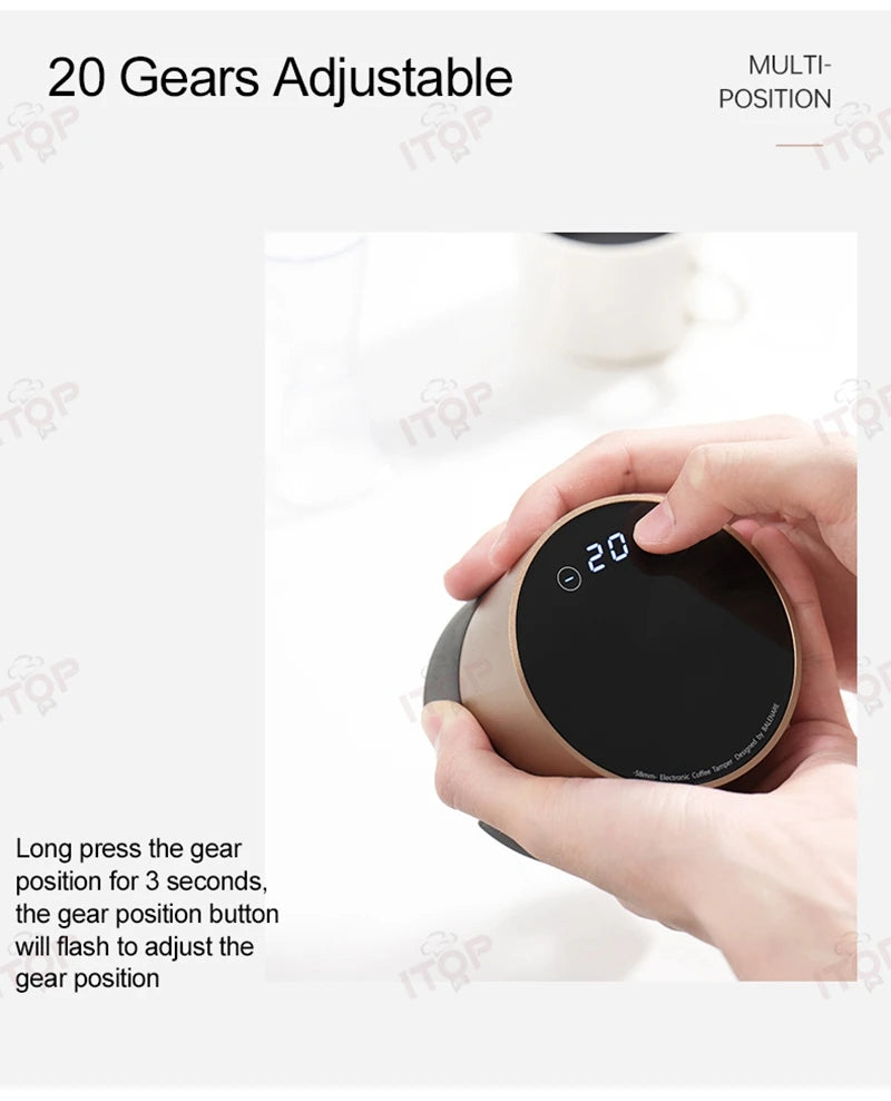 Electric Coffee Tamper 35KG Automatic 58mm