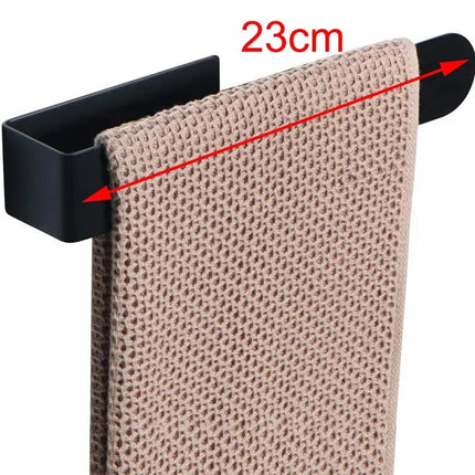 Stainless Steel Towel Rack - No-Drill Self-Adhesive Bar
