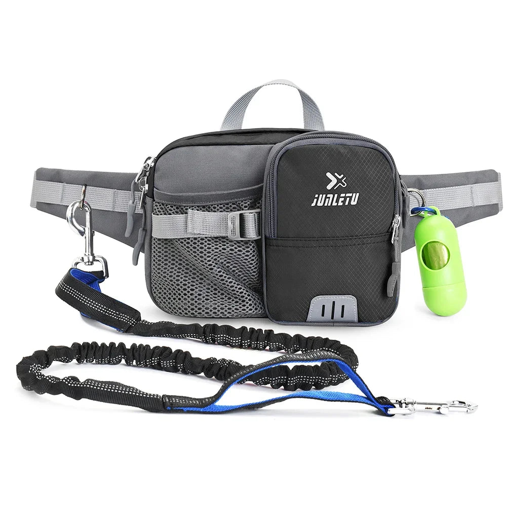 Hands-Free Dog Leash with Waist Bag - Retractable Reflective Running Leash - Deribla Store
