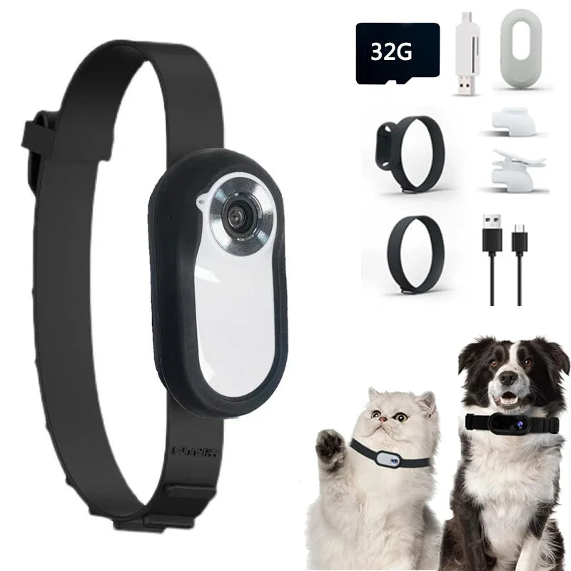HD 1080P Pet Collar Camera
