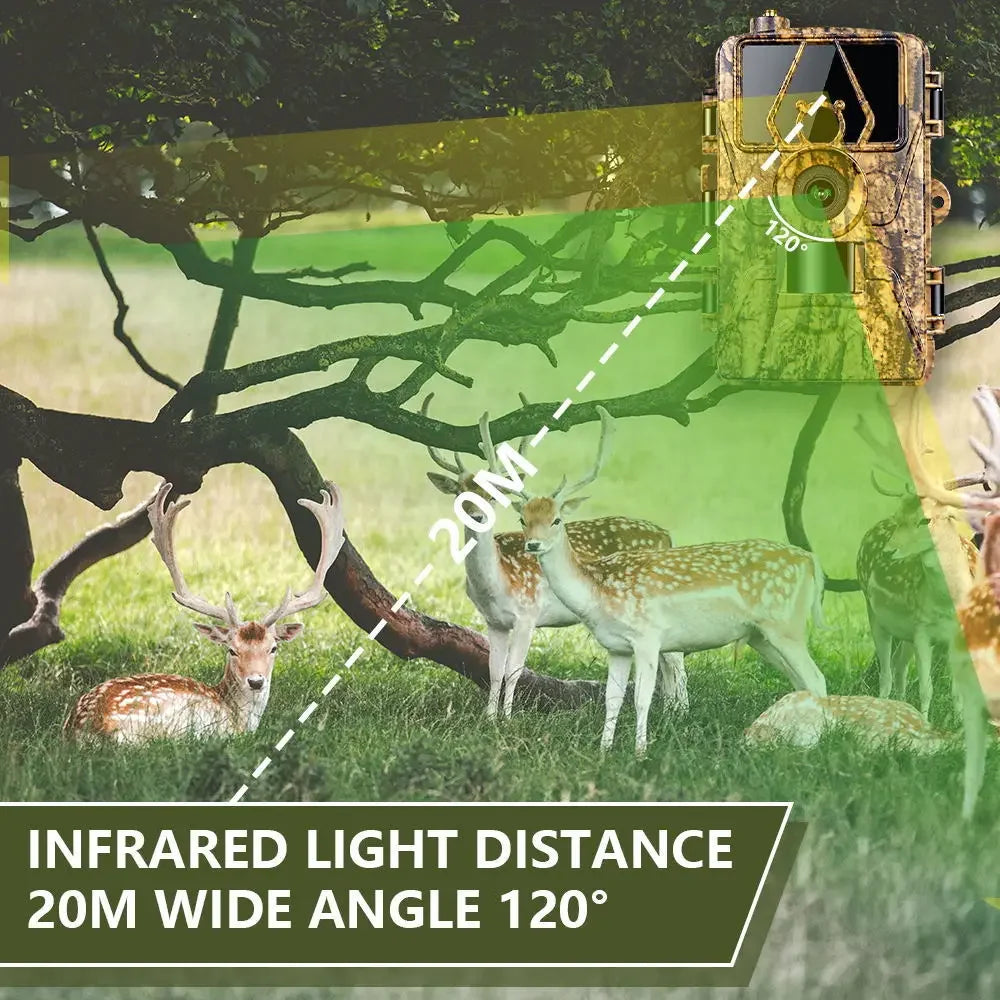 Trail Camera 60MP 8K 4G LTE - Night Vision Hunting Camera