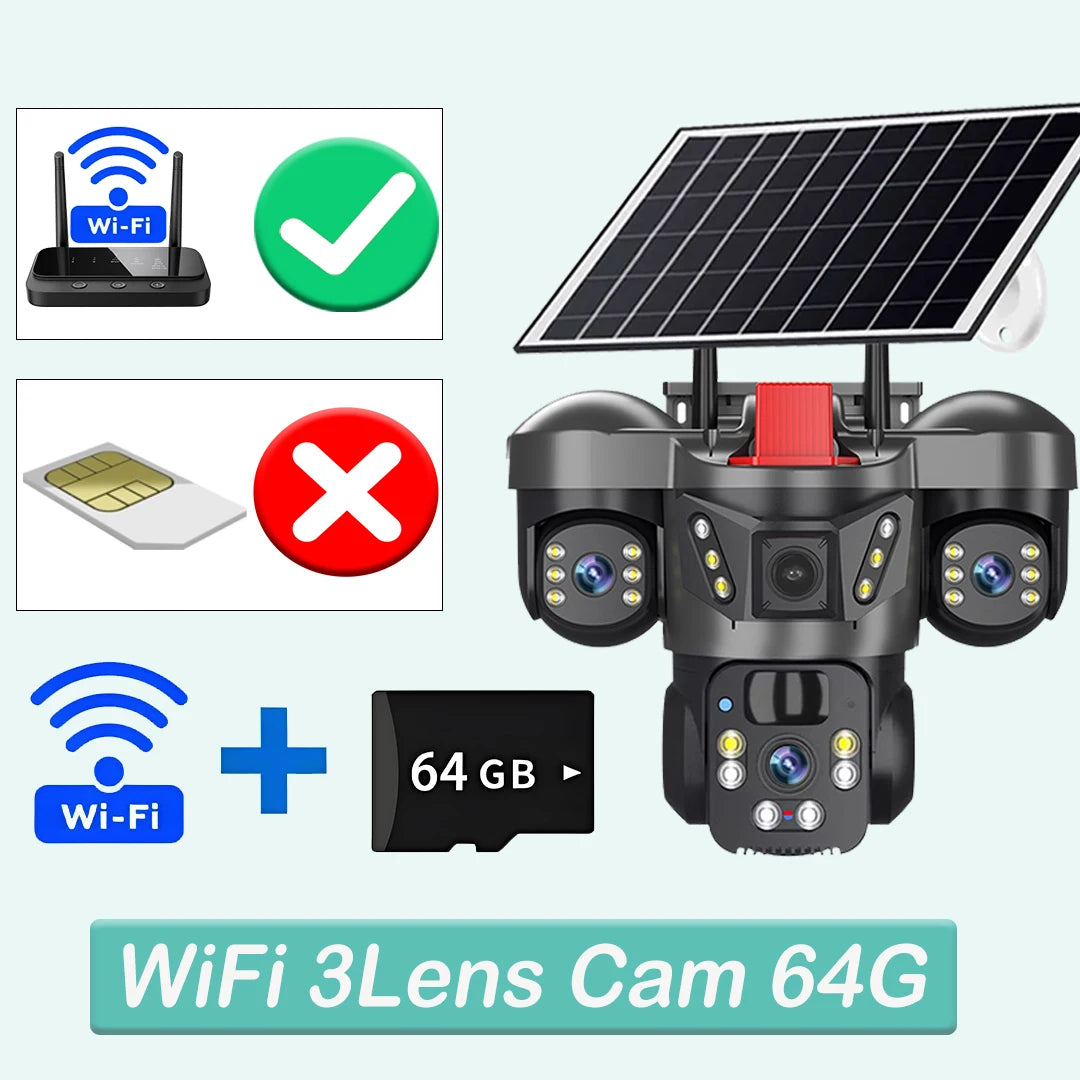 15MP 4G Solar Security Camera