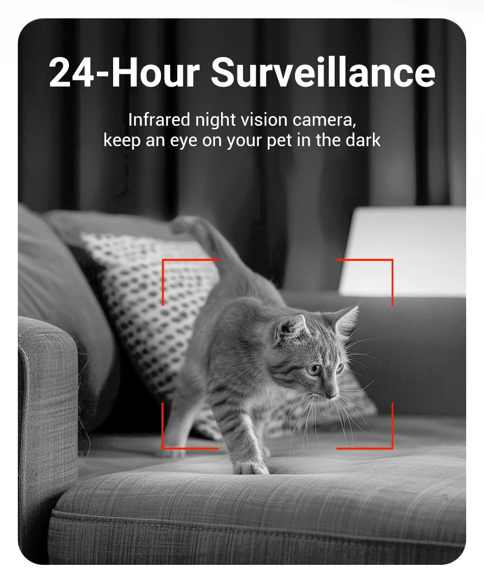 Smart Automatic Pet Feeder with HD Camera - WiFi App Control Food Dispenser for Cats & Dogs - Deribla Store