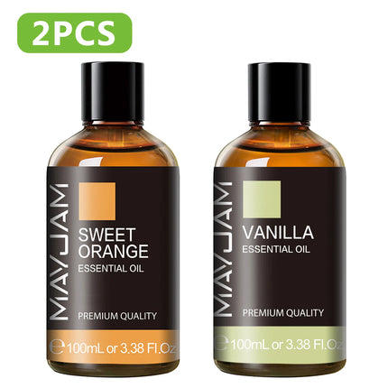 Pure Plant Essential Oil - 100ml Aromatherapy 53 Scents