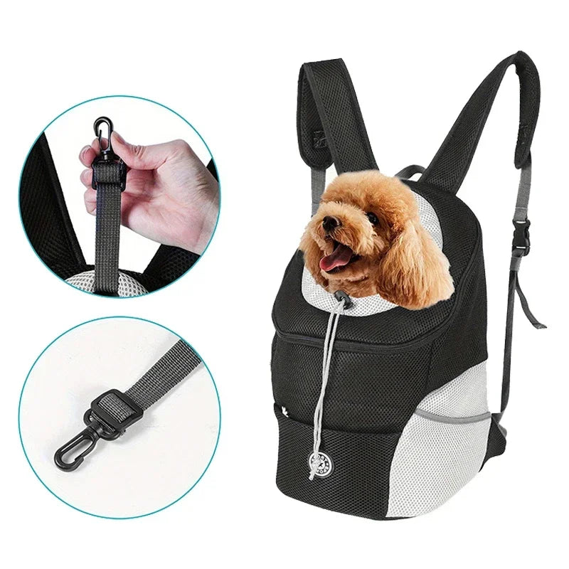 Dog Carrier Backpack - Double Shoulder Portable Pet Travel Bag, Breathable Legs-Out Design - Deribla Store