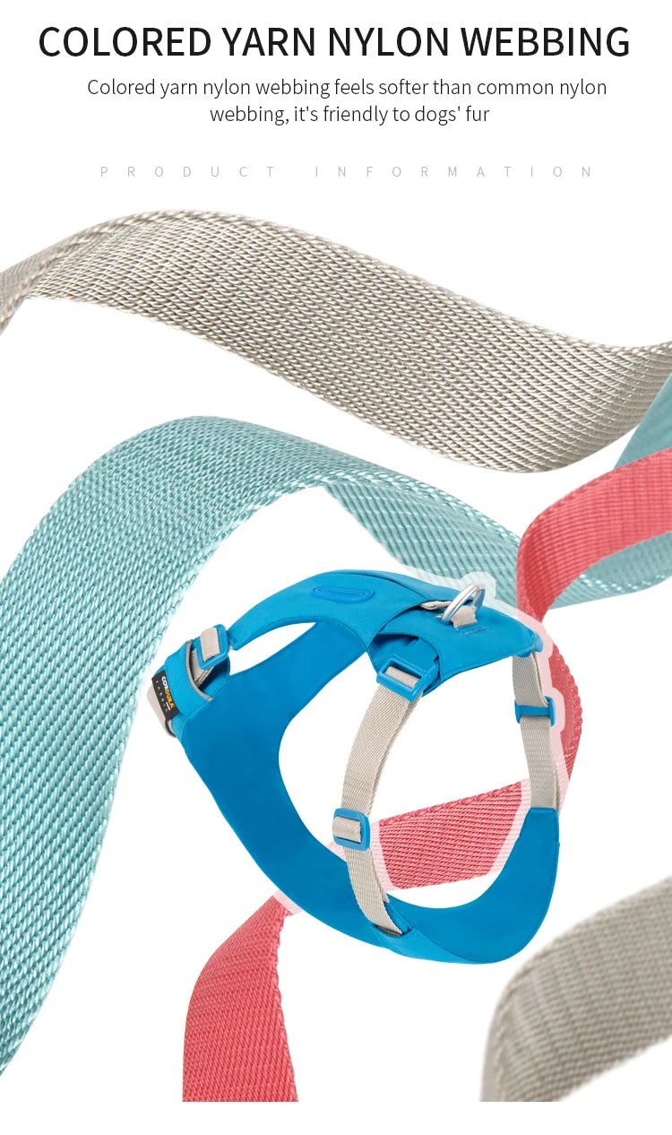 No-Pull Dog Harness - Reflective Nylon with Pocket & Adjustable Fit - Deribla Store