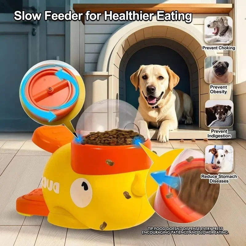 Interactive Dog Puzzle Toy - Duck Design Food Dispenser for Dogs & Cats - Deribla Store