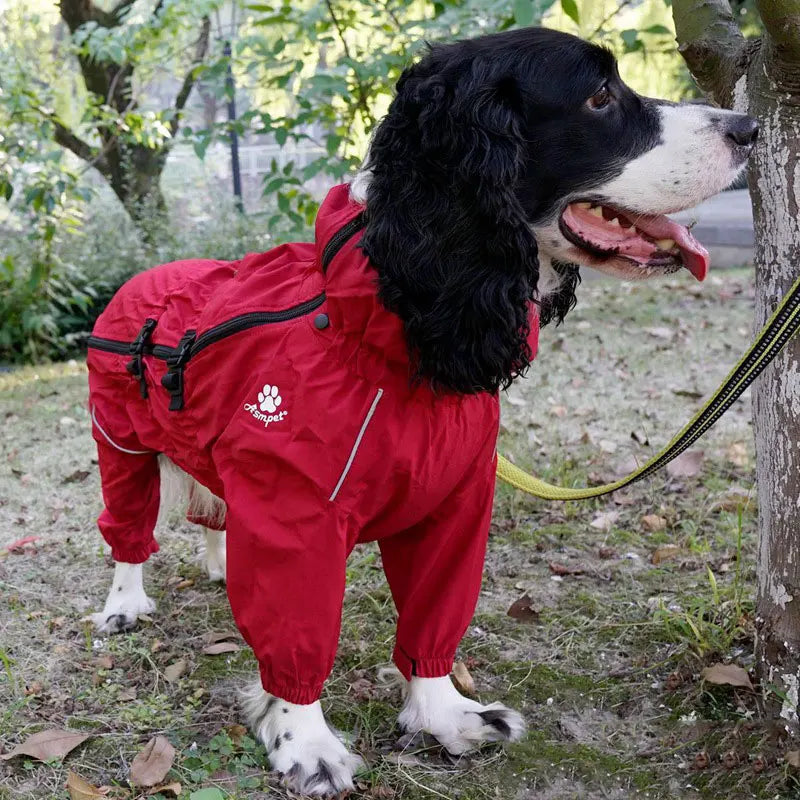 Waterproof Dog Raincoat - Reflective Winter Jacket with Hood for Small to Large Dogs - Deribla Store