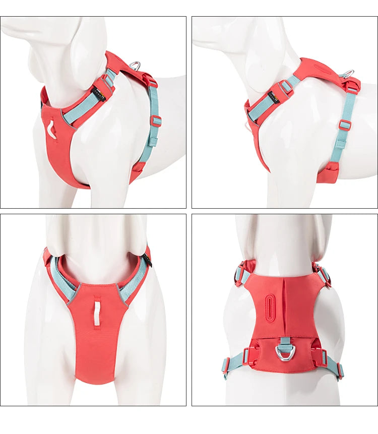 No-Pull Dog Harness - Reflective Nylon with Pocket & Adjustable Fit - Deribla Store
