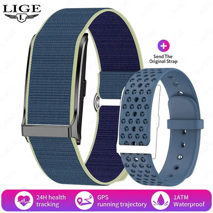LIGE 2025 Smart Band Watch Heart Rate Health Monitoring Pedometer