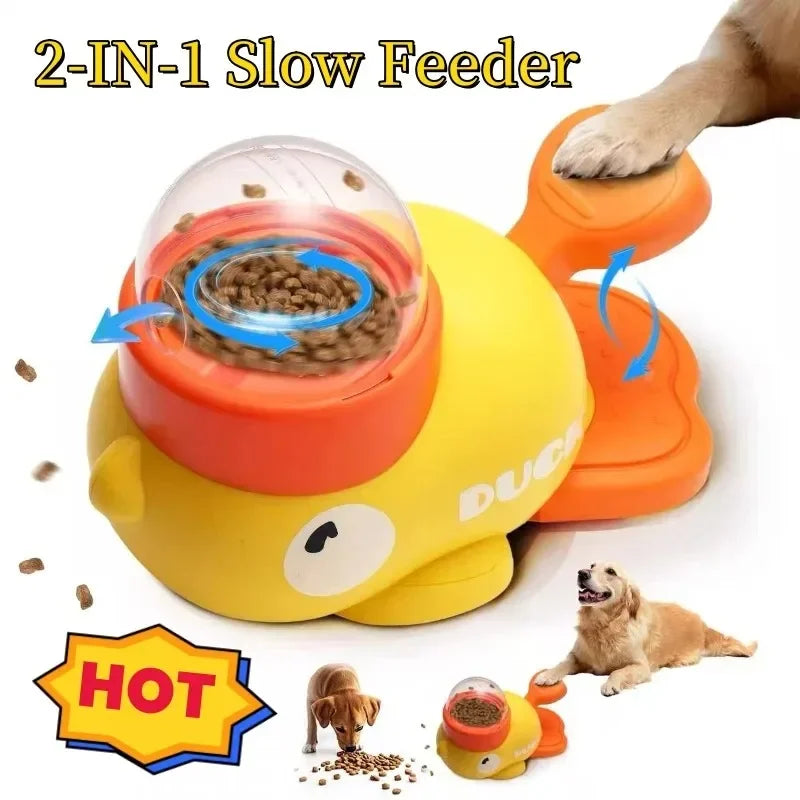Interactive Dog Puzzle Toy - Duck Design Food Dispenser for Dogs & Cats - Deribla Store