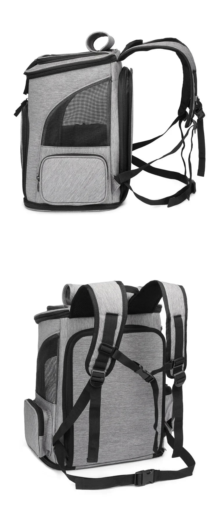 Expandable Pet Carrier Backpack - Large Capacity Breathable Travel Bag for Cats & Dogs - Deribla Store