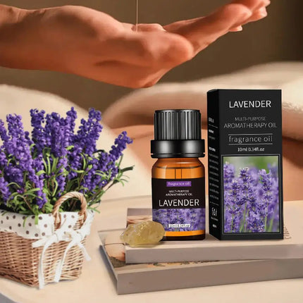 Pure Essential Oils - 10ml Aromatherapy & Massage Set