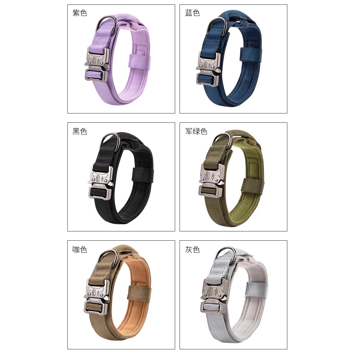 Tactical Dog Collar with Handle - Heavy-Duty Quick-Release Military Collar for Large Dogs - Deribla Store