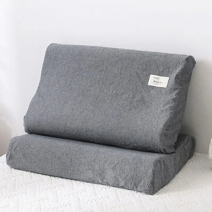 Cotton Latex Pillowcase - Washable Memory Foam Cover