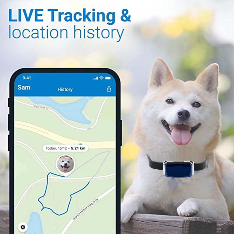 GPS Pet Collar Tracker - Waterproof Anti-Lost Locator with Long Standby & Footprint Tracking - Deribla Store