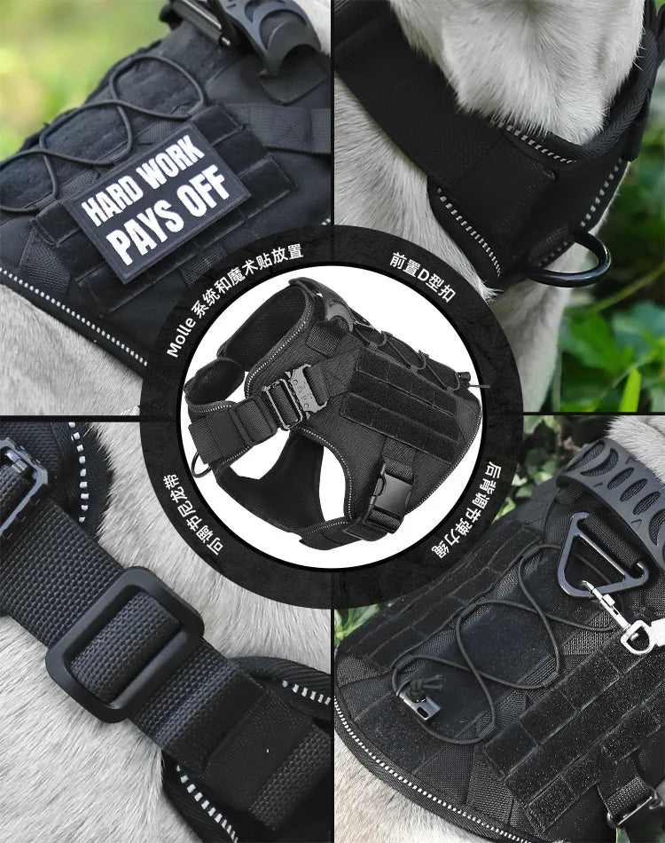 Camouflage Tactical Dog Harness 