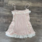 Polka dot Vintage Pink Hot Cute Dress Aesthetic Slim Y2K Short